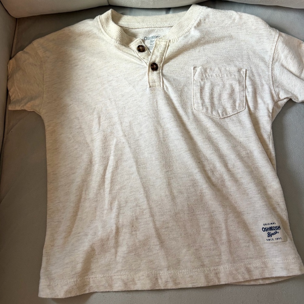 OshKosh B'gosh Short-Sleeve Henley Tee Set - 3T - Picture 4 of 6